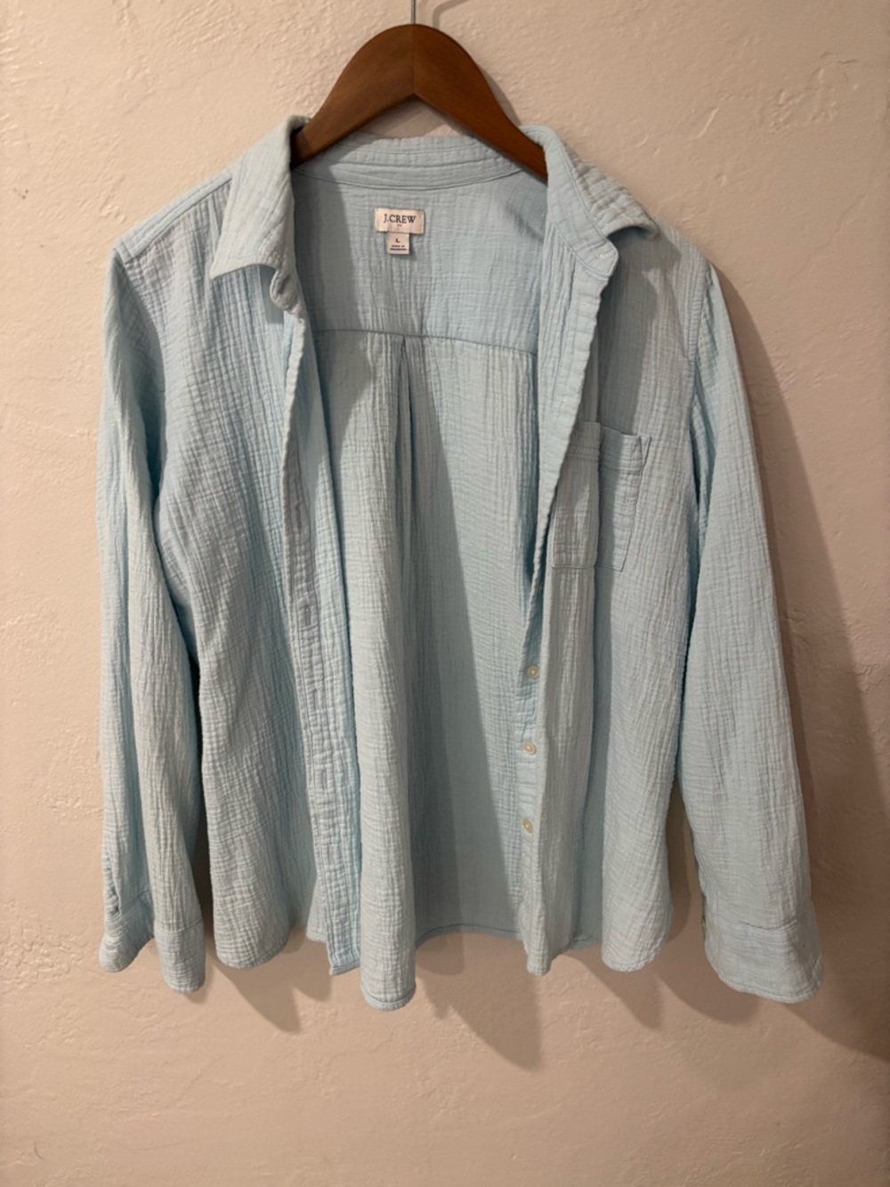 J. Crew Pale Blue women’s Casual Button-Down Shirt
